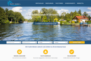 Yacht-Mieten Webseite